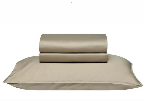 Σεντόνι Opulence 11 Με Λάστιχο Beige Khaki Kentia Υπέρδιπλo 160x235cm 100% Βαμβακοσατέν