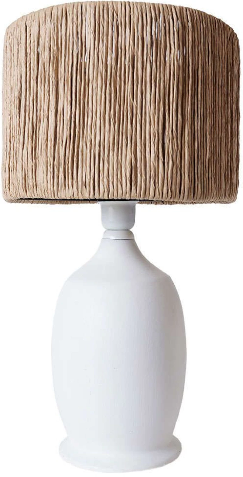 Φωτιστικό Επιτραπέζιο 687HMY2288 30x50cm E27 40W White-Oak Opviq