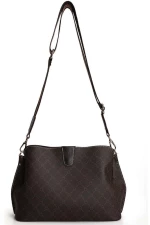 Τσάντα Ώμου - Χιαστί 671LKB1648 29x13x21cm Brown Lucky Bees