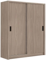 Ντουλάπα Δίφυλλη - Συρόμενη Vanity Ε7355,3 160x60x200cm Walnut Δίφυλλη