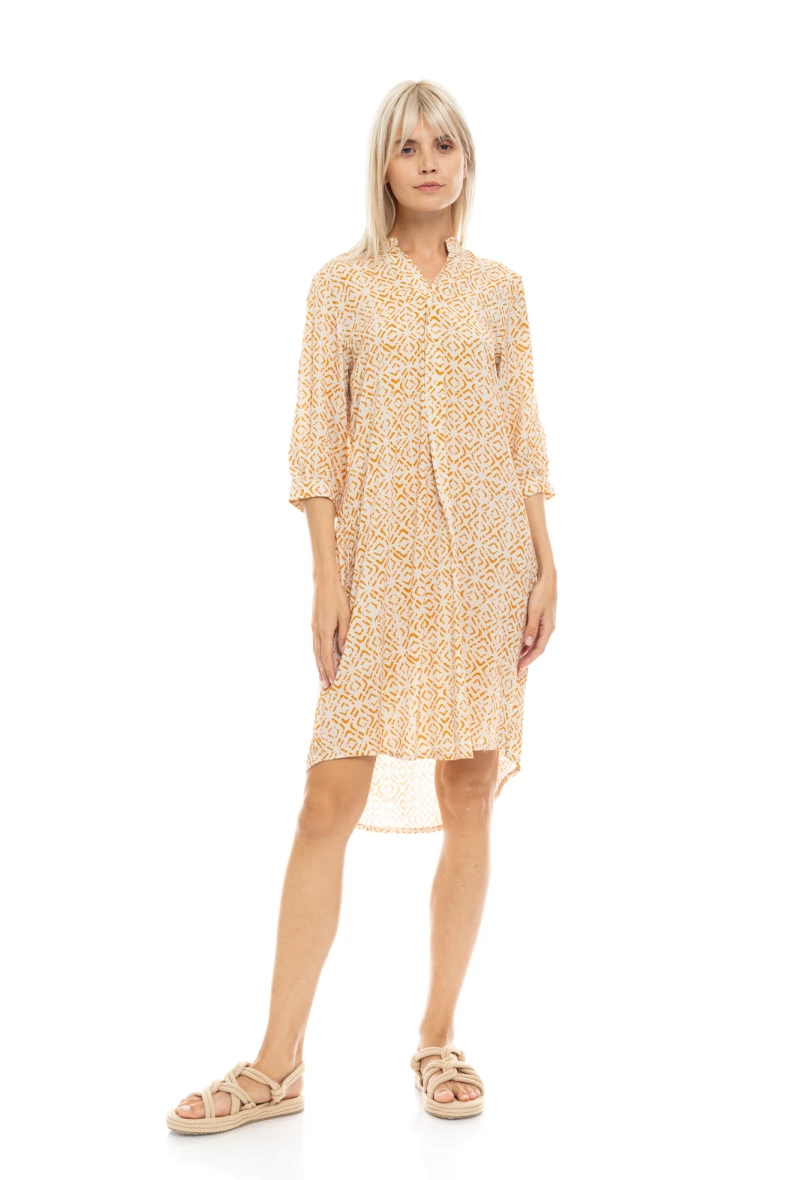 Γυναικείο Beachdress Pink Label -  Φόρεμα - Εμπριμέ - Regular Fit - Viscose - SUNSET