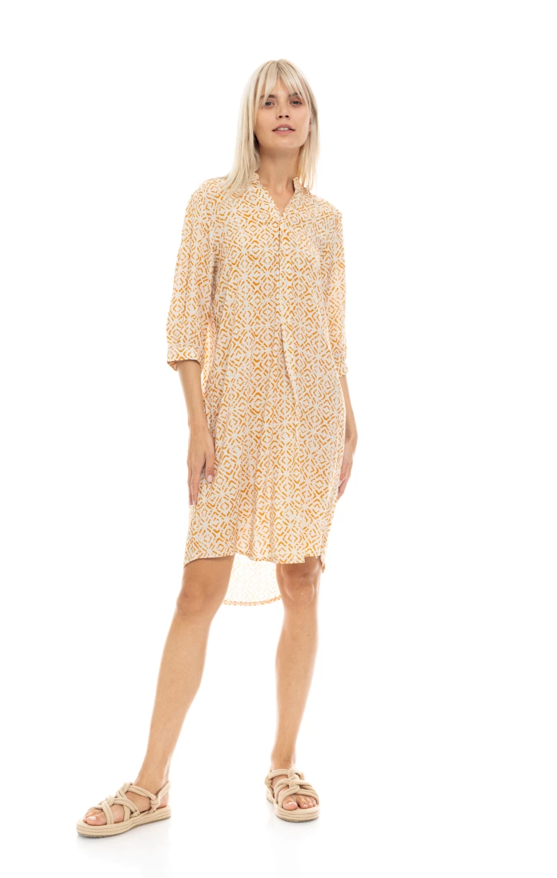Γυναικείο Beachdress Pink Label -  Φόρεμα - Εμπριμέ - Regular Fit - Viscose - SUNSET