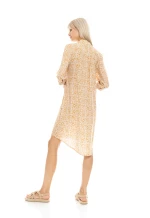 Γυναικείο Beachdress Pink Label -  Φόρεμα - Εμπριμέ - Regular Fit - Viscose - SUNSET