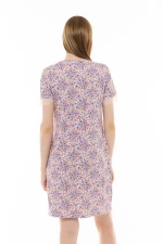 Γυναικείο Νυχτικό Pink Label - Εμπριμέ Print - Κοντό Μανίκι - Viscose