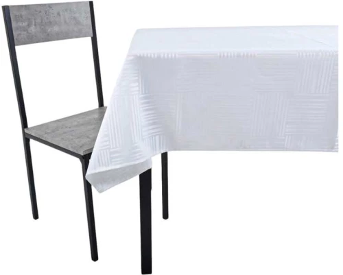 ΤΡΑΠΕΖΟΜΑΝΤΗΛΟ ΖΑΚΑΡ ΑΛΕΚΙΑΣΤΟ ΛΕΥΚΟ 140x180εκ. ΜΕ ΓΕΩΜΕΤΡΙΚΟ ΜΟΤΙΒΟ