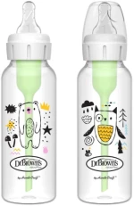 Dr Browns Πλαστικό Μπιμπερό με Στενό Λαιμό Options+  Bear/Owl 250ml (2τεμ) SB82041