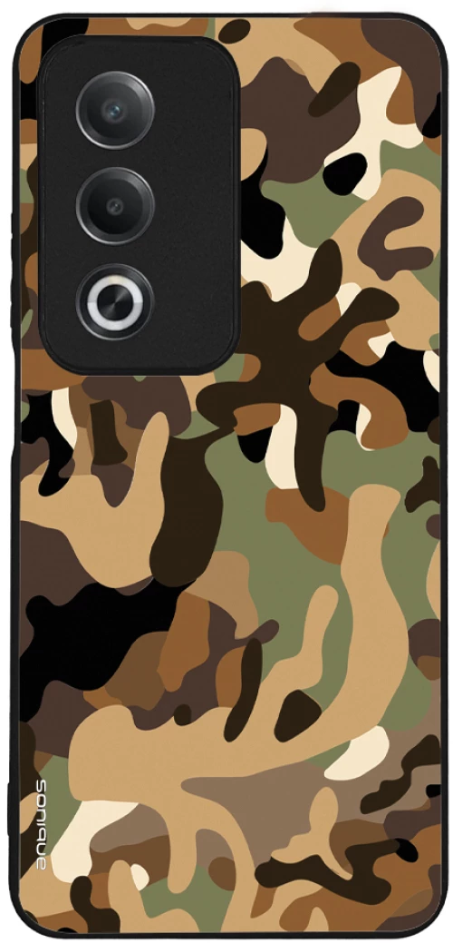 Θήκη Sonique Camouflage Army Series για Oppo A80 5G Καφέ