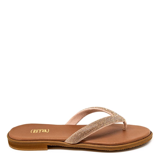 Bigshoes GA0105-39 Δερμάτινο Σανδάλι Χαλκός