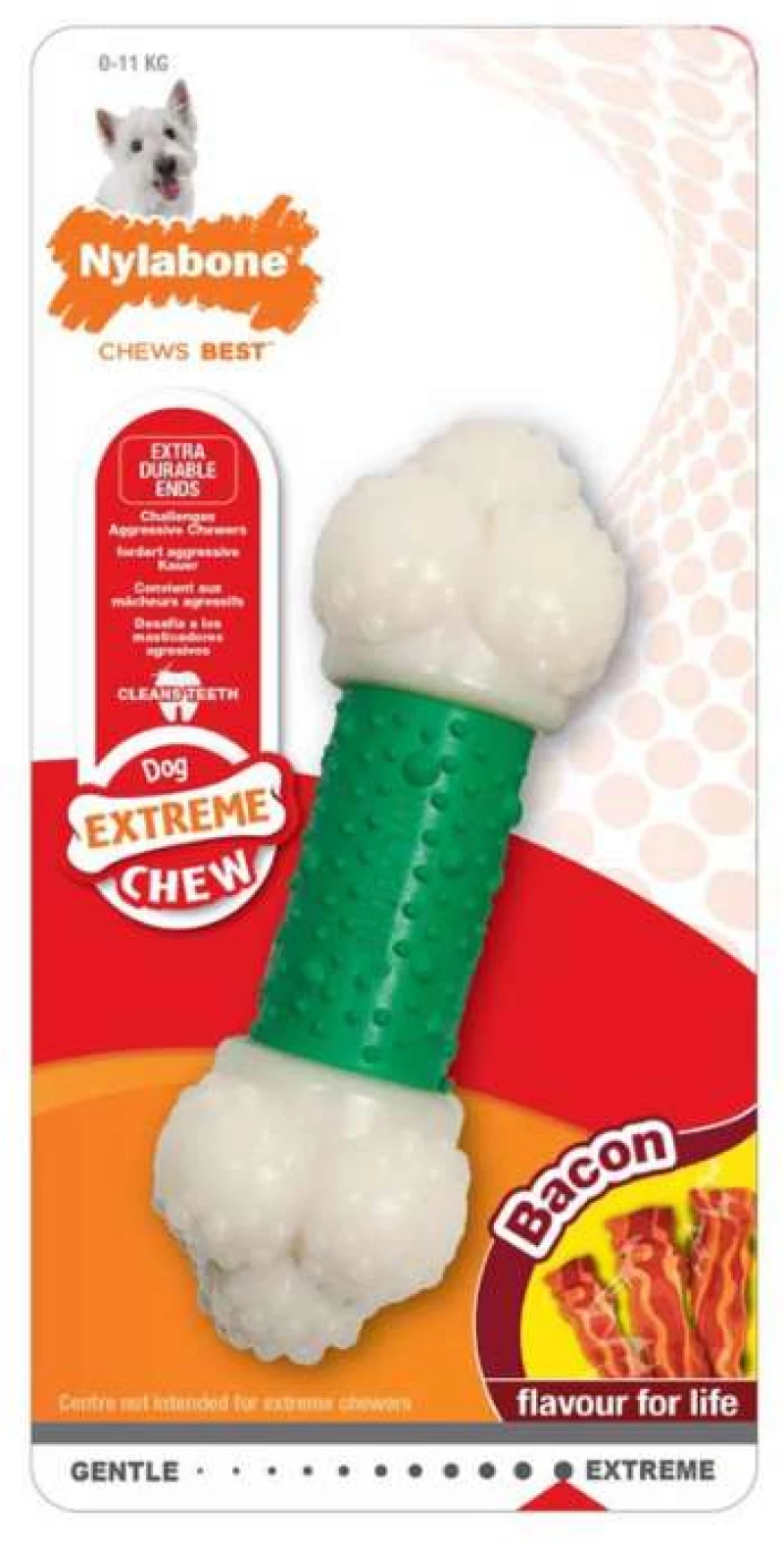 Nylabone Παιχνίδι Σκύλου Extreme Double Action Bacon Medium