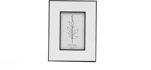 Κορνίζα λευκή/μαύρο περίγραμμα 10x15cm