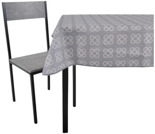 ΤΡΑΠΕΖΟΜΑΝΤΗΛΟ ΑΛΕΚΙΑΣΤΟ 140x140εκ.ΓΕΩΜΕΤΡΙΚΟ ΜΟΤΙΒΟ ΣΕ ΓΚΡΙ ΧΡΩΜΑ ANKOR