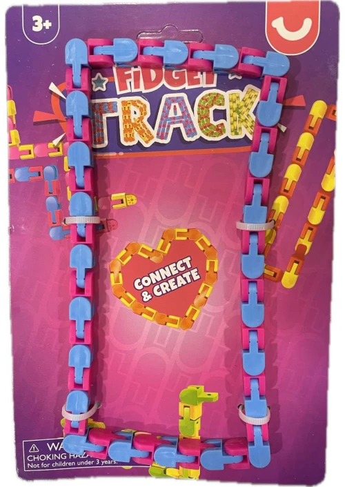 Fidget Αλυσίδα μεγάλη Μπλε/Φούξια 56cm