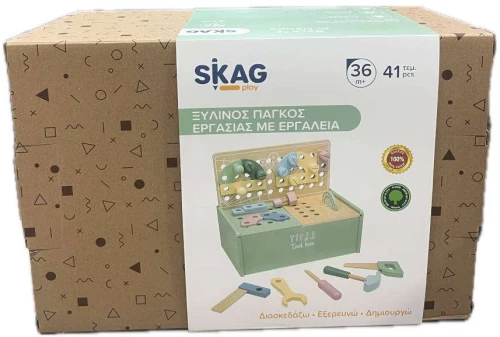 Skag Ξύλινος Πάγκος Εργασίας με Εργαλεία 41τεμ  36m+ 302135