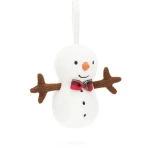 Λούτρινο Jellycat Festive Folly Snowman 6εκ Λευκό