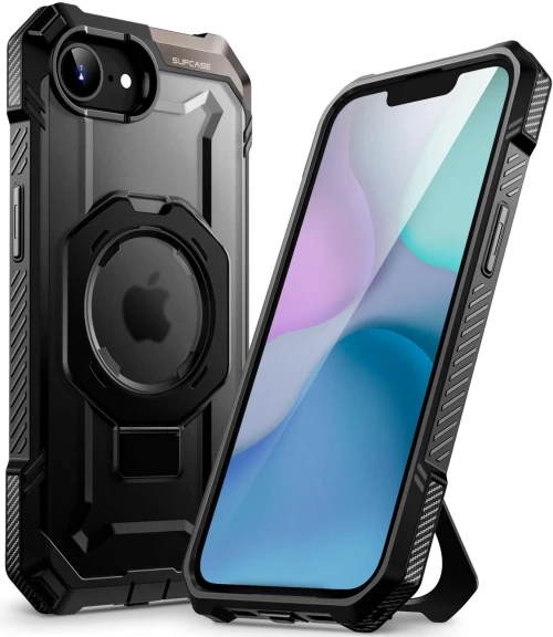 Θήκη iPhone 16e Supcase Unicorn Beetle Grip Mag Ανθεκτική με MagSafe & KickStand - Black (843439157118)