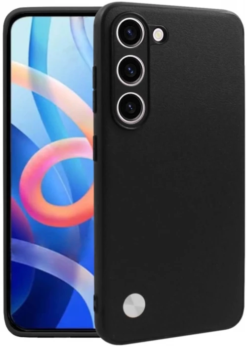 Θήκη Samsung Galaxy S23 Bodycell Vegan Cover Σκληρή - Black (5206015077135)