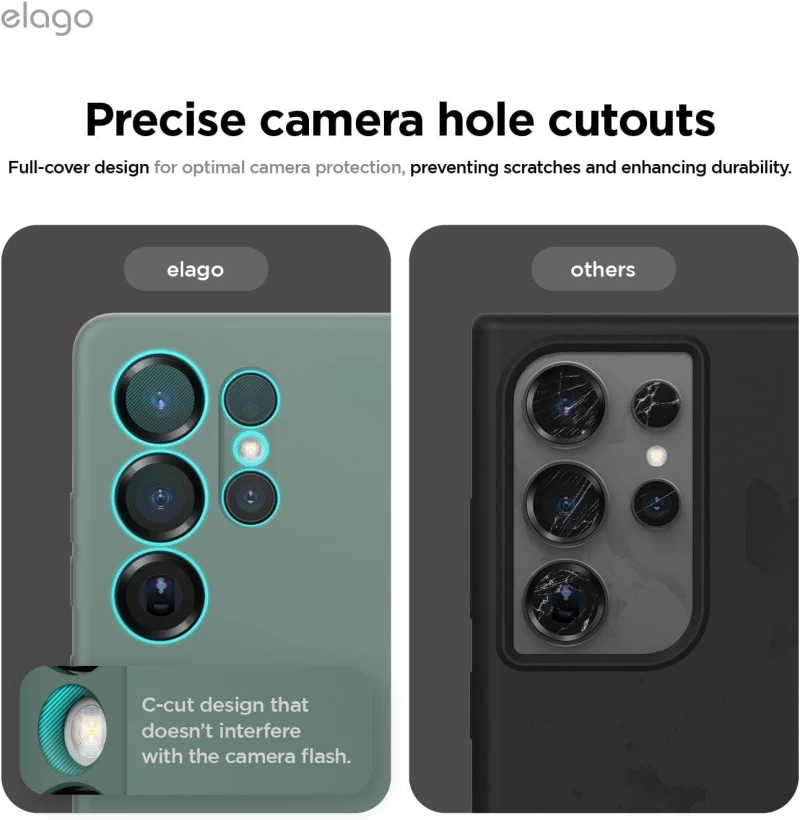 Θήκη Samsung Galaxy S25 Ultra Elago Silicone Case Premium Σιλικόνης - Midnight Green (EGS25SC68-MGR)