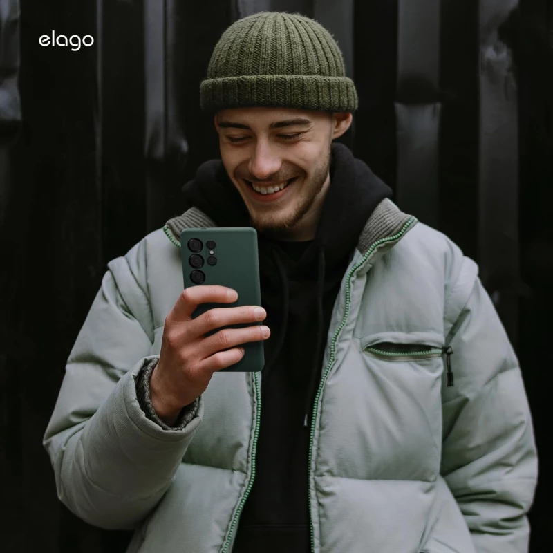 Θήκη Samsung Galaxy S25 Ultra Elago Silicone Case Premium Σιλικόνης - Midnight Green (EGS25SC68-MGR)