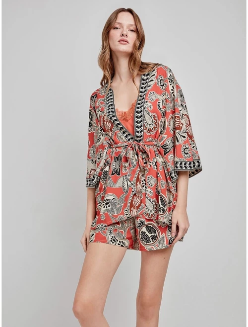 Gisela Γυναικεία Καλοκαιρινή Ρόμπα Viscose Regular Size 2/20260