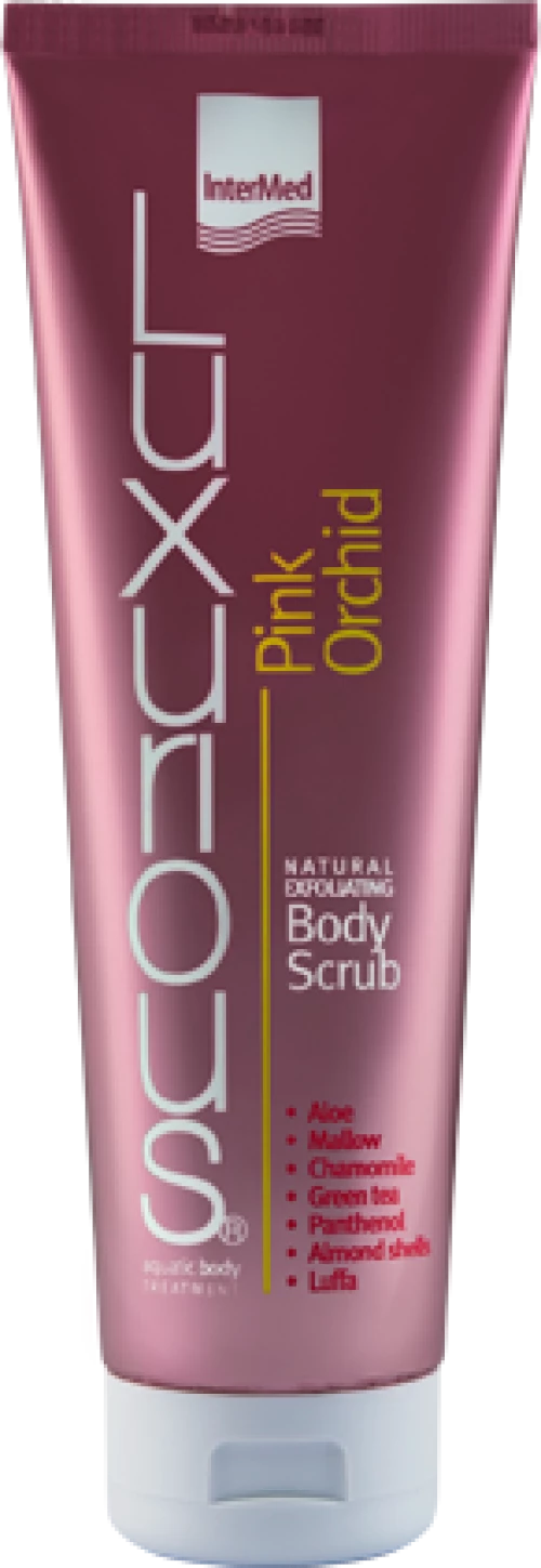 INTERMED Luxurious Body Scrub Pink Orchid Natural Απολέπιση Σώματος Mε Άρωμα Άγριας Ορχιδέας, 280ml