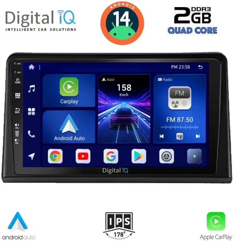 DIGITAL IQ BXC 3548_CPAA (9inc) MULTIMEDIA TABLET for RENAULT EXPRESS mod. 2020 DIQ_BXC_3548