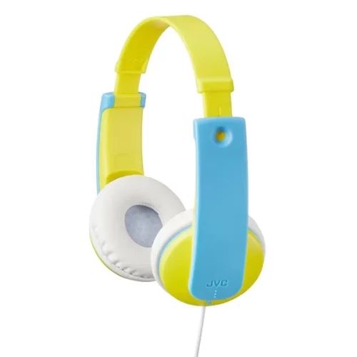 JVC HEADPHONES FOR KIDS YELLOW & LIGHT BLUE HAKD7YNE 19-HAKD7YNE