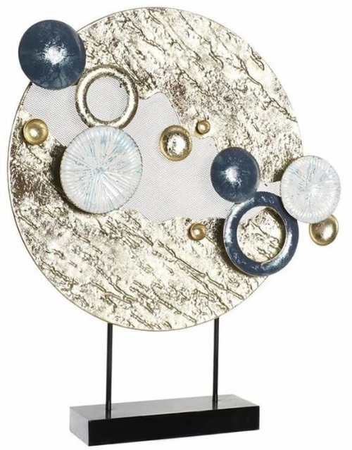 Διακοσμητική Φιγούρα DKD Home Decor Μπλε Χρυσό Μέταλλο Λευκό (52 x 8,3 x 61 cm) S3029173