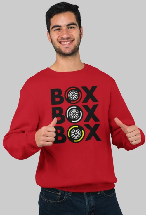 "Box Box Box" Φούτερ - RED