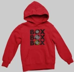 "Box Box Box" Παιδικό Φούτερ με Κουκούλα - WHITE