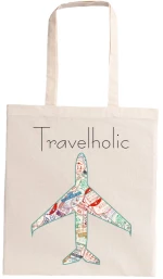 Τσάντα Αγοράς Travelholic - White