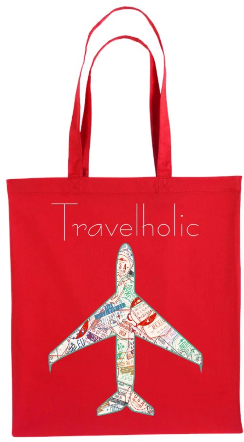 Τσάντα Αγοράς Travelholic - White