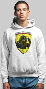 Hamilton Scuderia Edition Φούτερ με Κουκούλα - WHITE