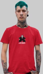 Ghostface Meeple T-Shirt - RED