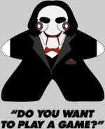 Jigsaw Meeple T-Shirt - WHITE