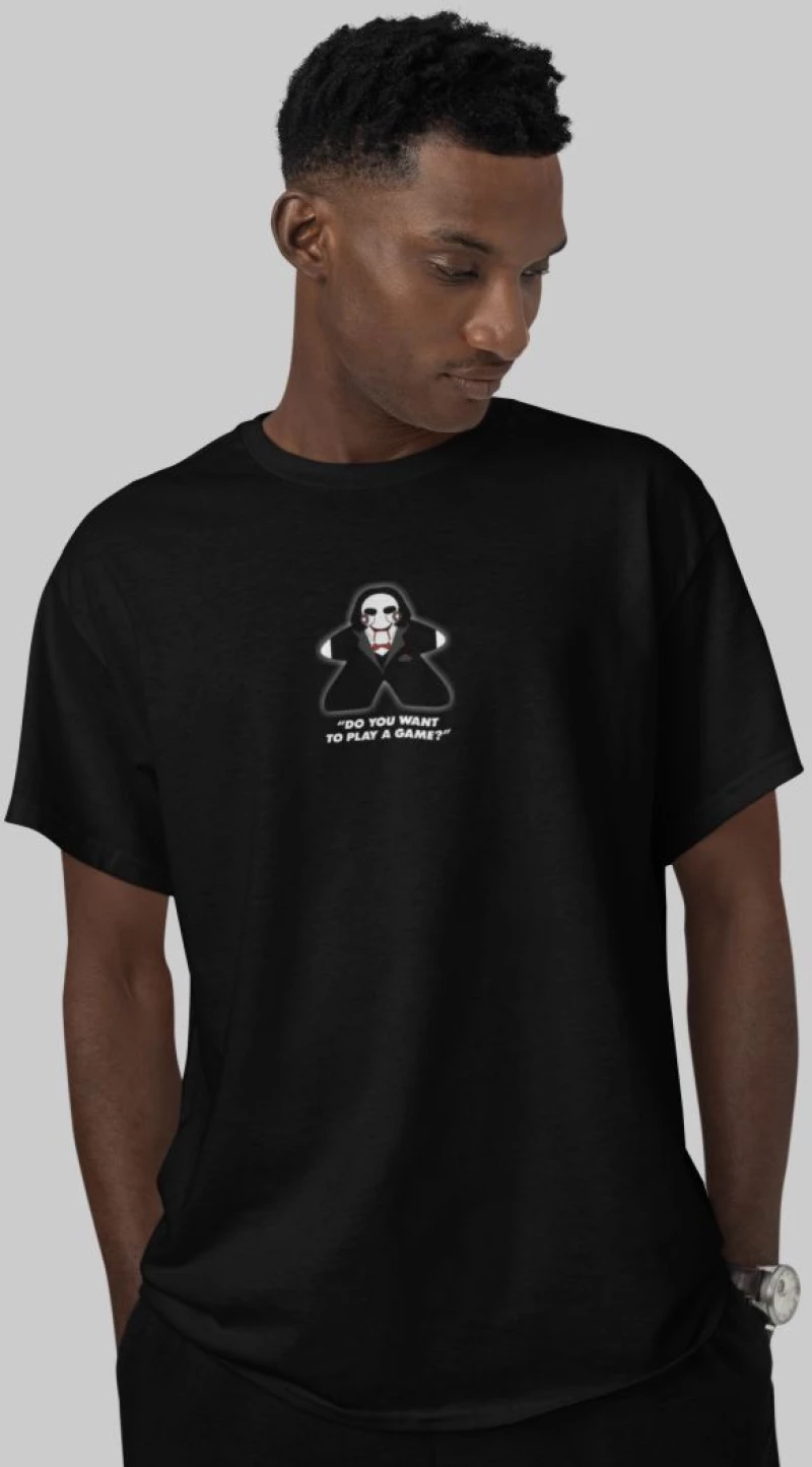 Jigsaw Meeple T-Shirt - WHITE