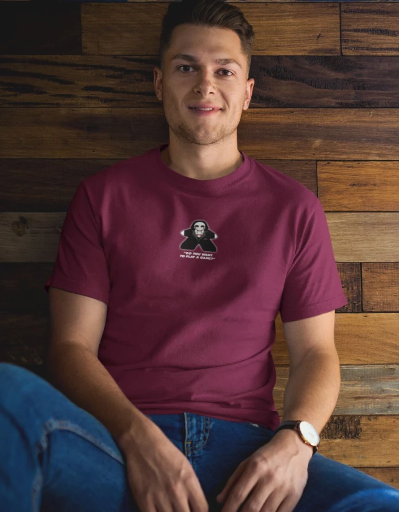 Jigsaw Meeple T-Shirt - WHITE
