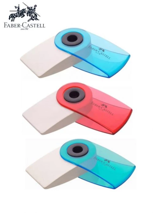 Faber Castell Γόμα Mini Sleeve Ημιδιάφανα Χρώματα