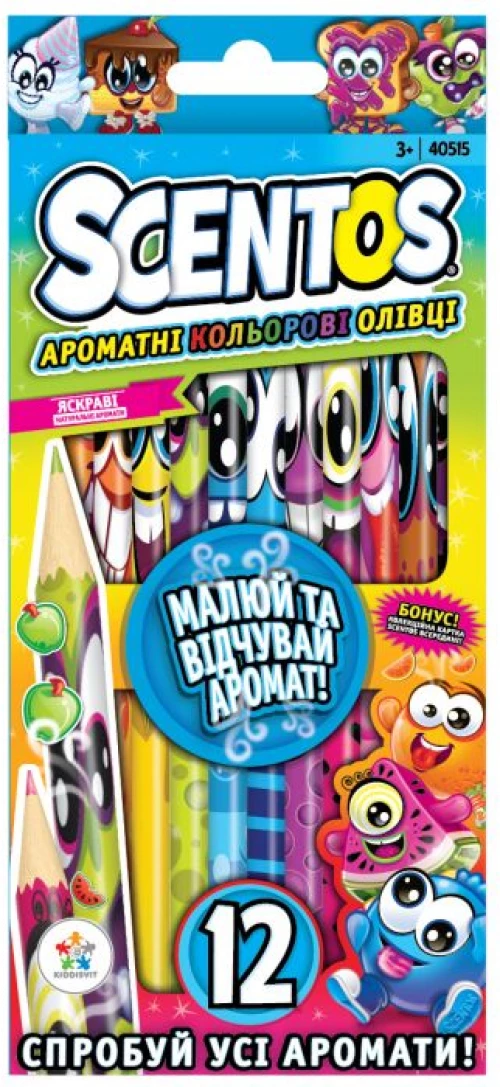Scentos Ξυλομπογιές Αρωματικές (12 Χρωμάτων)