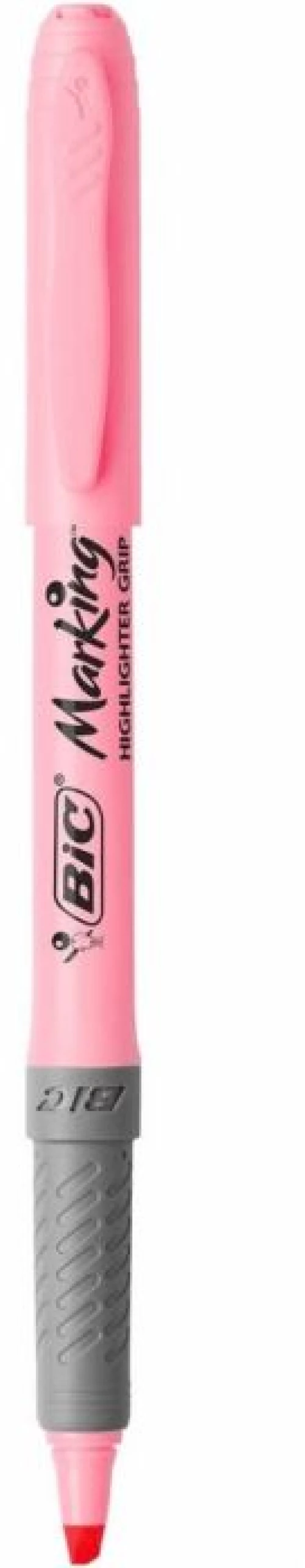 Bic Υπογραμμιστής Grip Pastel Ροζ