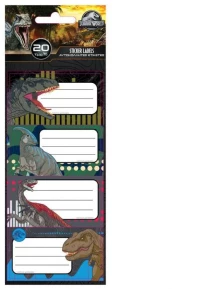 Diakakis Αυτοκόλλητες Ετικέτες Jurassic 20 Τμχ.