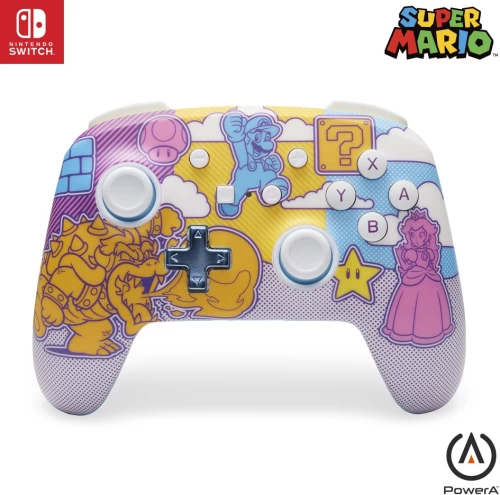 PowerA Enhanced Wireless Controller - Mushroom Kingdom Pop Art (Nintendo Switch) / Nintendo Switch