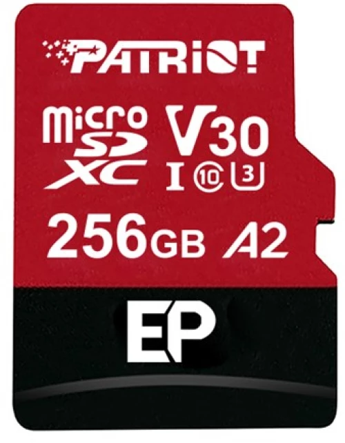 Patriot Memory EP A2 memory card 256 GB MicroSDXC V30 U3 Class 10 (PEF256GEP32MCX)