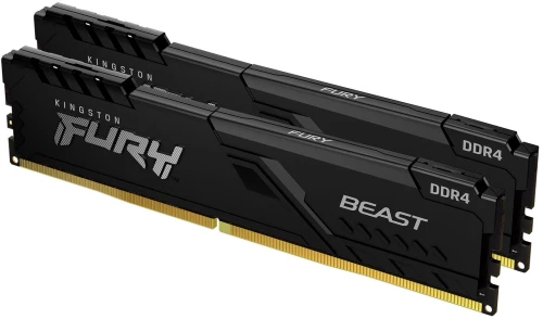 Kingston Technology FURY Beast 16GB 3200MT/s DDR4 CL16 DIMM (Kit of 2) Black