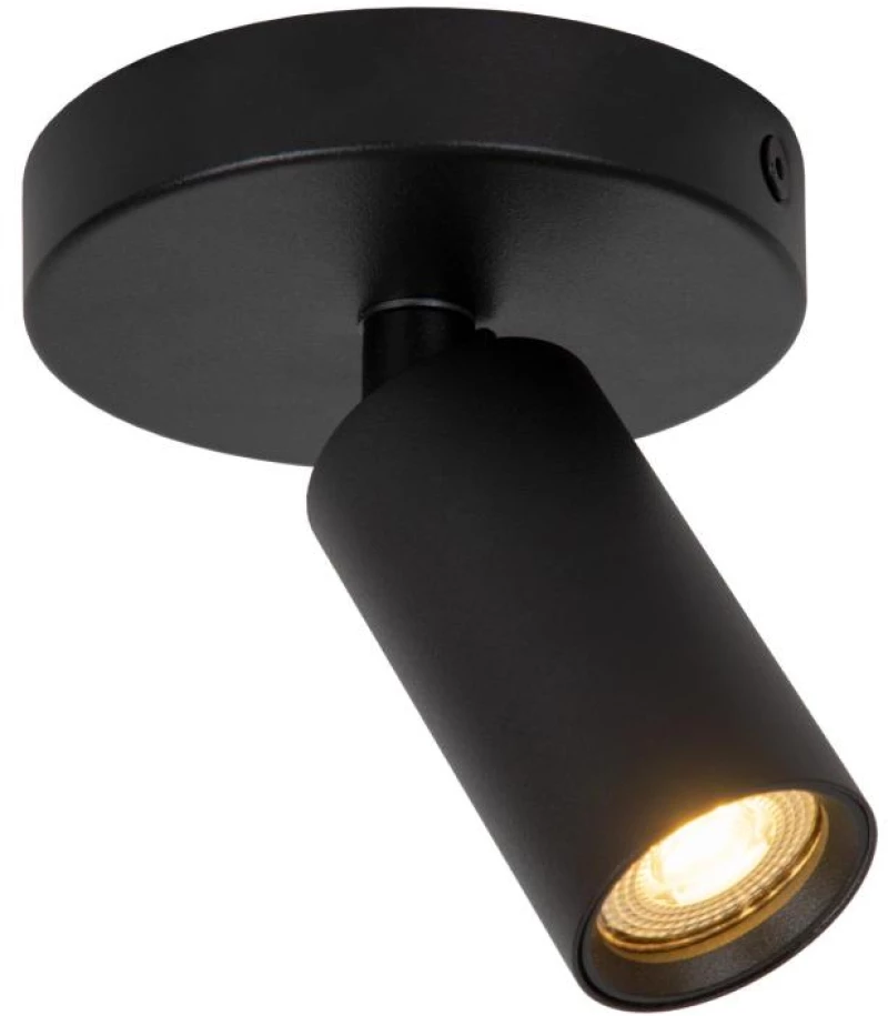 Lucide RITMO - Ceiling spotlight - Ø 10 cm - 1xGU10 (MR11) - Black - 09942/01/30