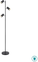 Φωτιστικό Δαπέδου Globo Lighting Robby 3x GU10 LED - 57910SB Μαύρο Ματ