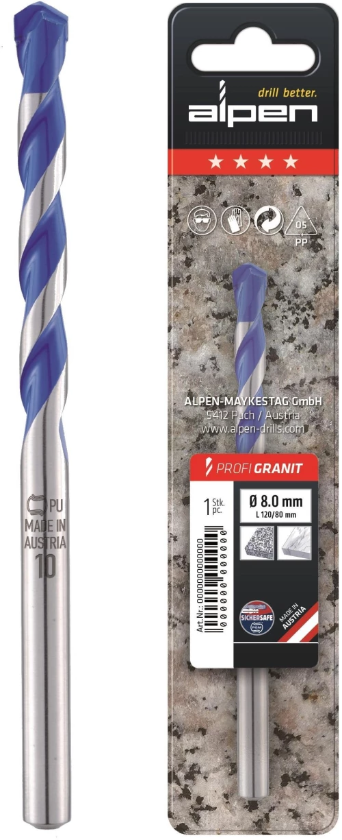 Τρυπάνι γρανίτου PROFI 8x120mm / 257008001