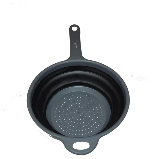 Edenberg Σουρωτήρι  Αναδιπλούμενο με λαβή 24 x 24 x 10 cm  Grey - Black EB-1013