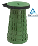 POWERTECH πτυσσόμενο καρεκλάκι HUH-0232  αντοχή έως 250kg  25.5x45cm  πράσινο