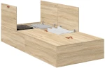 vidaXL Κρεβάτι αποθήκευσης με πλαίσιο Sonoma Oak 80x200 εκ