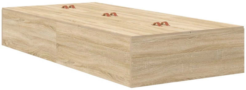 vidaXL Κρεβάτι αποθήκευσης με πλαίσιο Sonoma Oak 80x200 εκ